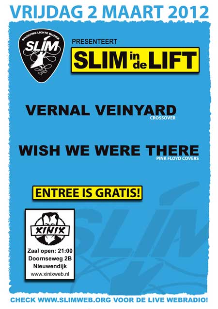 Poster SLIM In de Lift 2 maart 2012