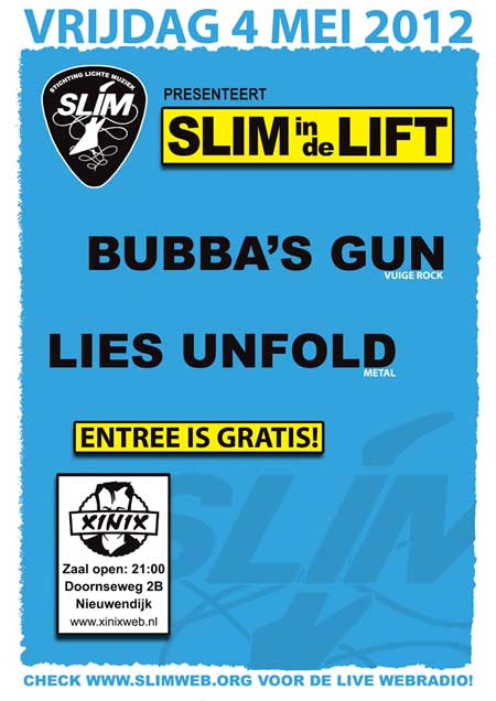 Poster SLIM In de Lift 4 mei 2012