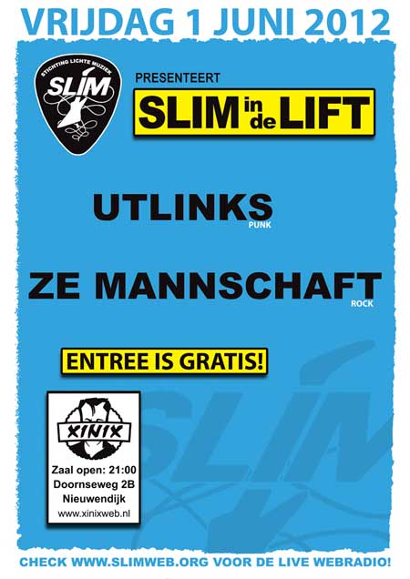 Poster SLIM In de Lift 1 juni 2012