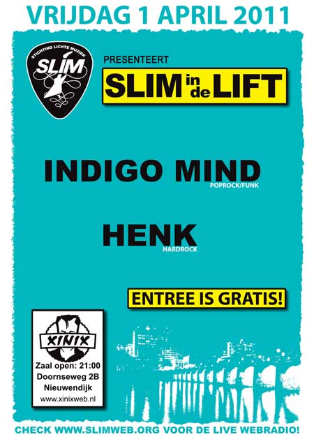 Poster SLIM In de Lift 1 april 2011