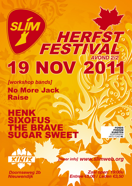 Poster SLIM Herfstfestival 2011